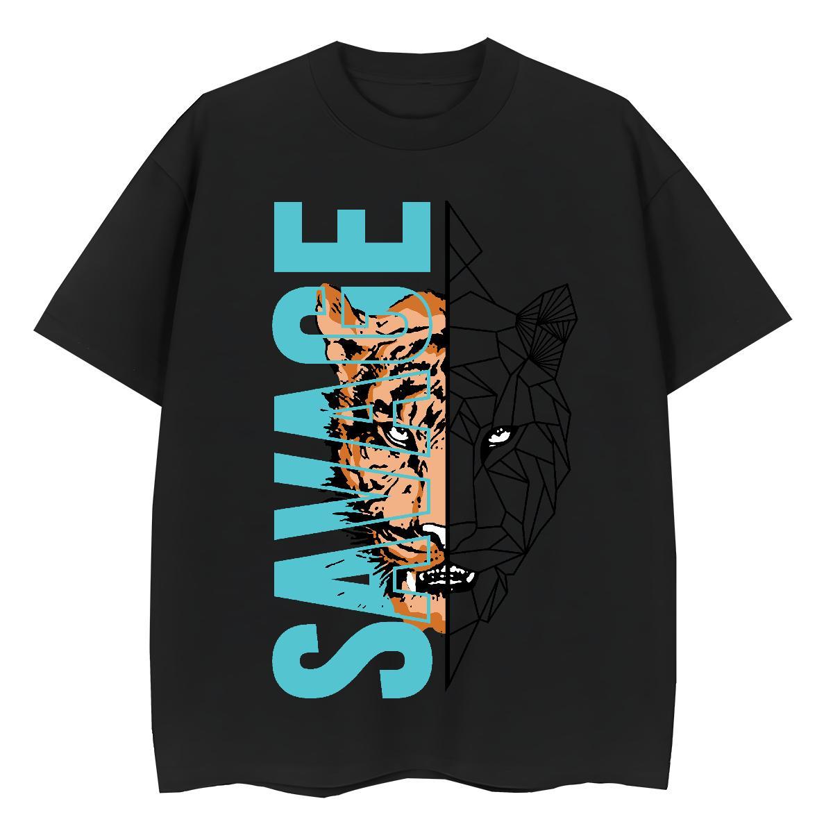 Cool T-Shirts Breathable Soft Sport Anime Print 230g 100% Cotton Tshirt for Man Woman DIY Customized Wear
