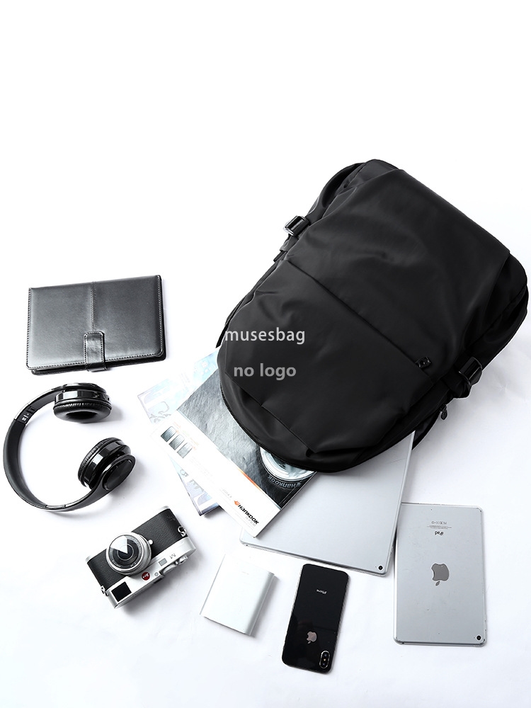 Trend backpack men's tooling function travel computer backpack street fashion brand simple college student bag male bag