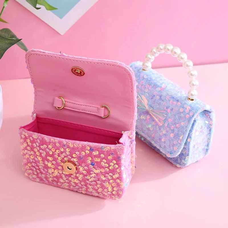 New childrens glitter cross shaped bag girls coin wallet bag cute childrens baby bow knot wallet and handbag gift W240813