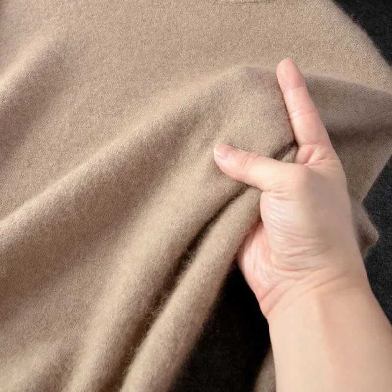 Mens clothing cashmere sweater half neck autumn and spring mens floral knit warm Korean popular clothing topW240729