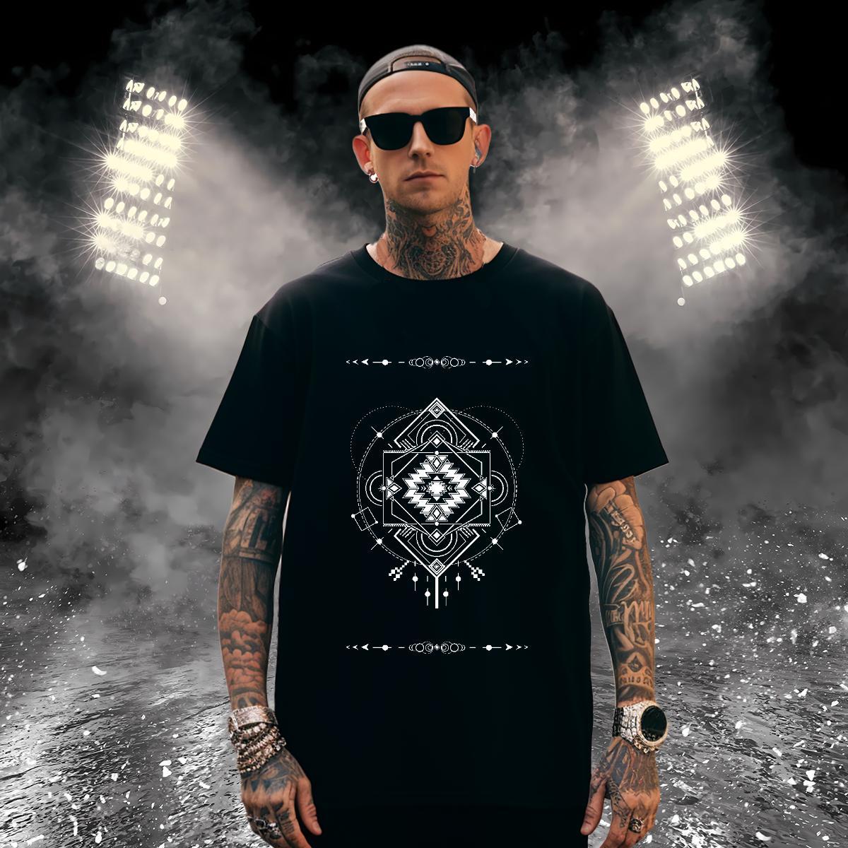 T shirt 230g 100% Cotton handpainted Spring Summer Breathable Short Sleeve Asian Size Men Tshirts DIY Customized Loose Tees Shirts