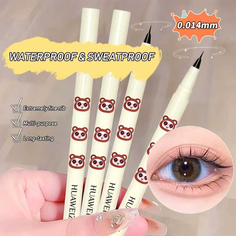 Ultra-thin Black Brown Liquid Eyeliner Waterproof Lasting Silky Matte Lying Silkworm Lower Eyelash Makeup Pencil Korean Cosmetic Y240813