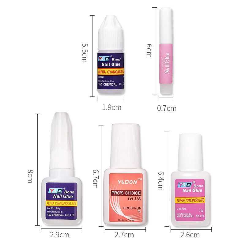 False Nail Glue Fast-Dry Adhesive Glue Acrylic False Tips Extension 3D Nail Art Rhinestone Decorations Nail Tips Adhesive ToolM240814