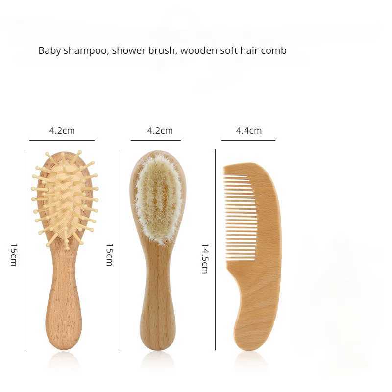 Personalized baby hair brush baby shower gift newborn wooden comb customized baby girl gift W240813