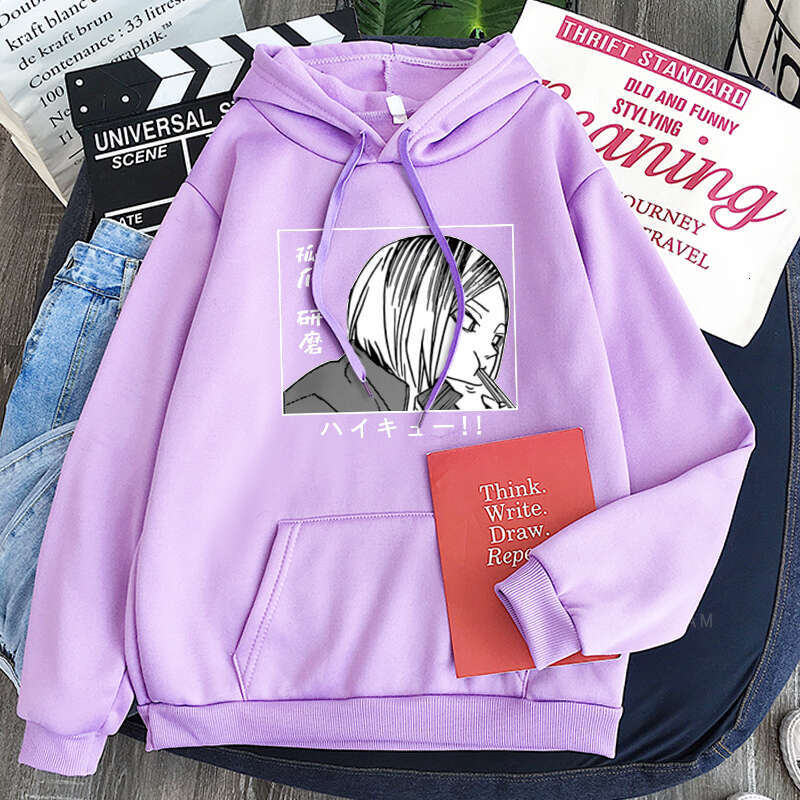 Haikyuu Anime Haruku Nekoma Kenma Kozume Manga Sweatshirt Long Sleeve Men Streetwear Volleyball Junior Winter Hoodies