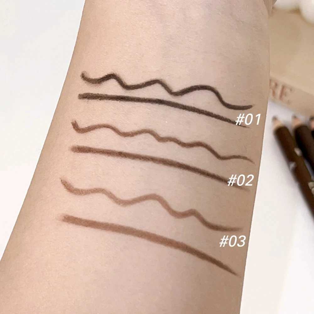 Eyeliner Eyebrow Pencil 2 In 1 Waterproof Non-smudge Quality Professional Makeup Long Lasting Natural Eyeliner Moderate Hardness Y240813