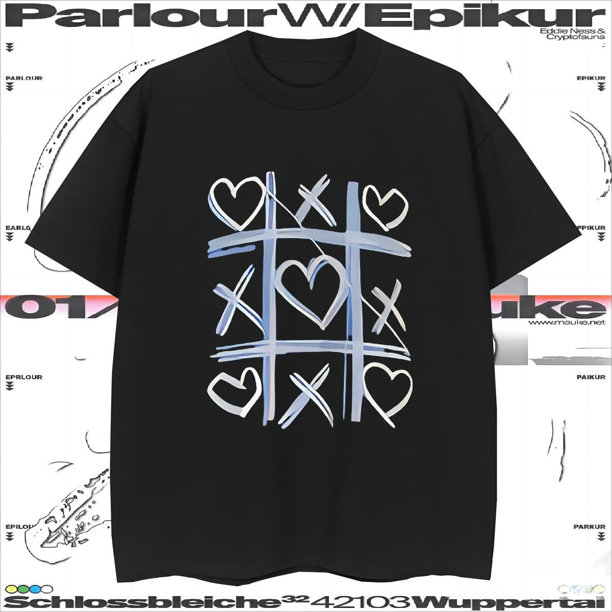 T-Shirts for Men 230g 100% Cotton heart Daily Wear Breathable Short Sleeve Anime Tshirts Fashion Design Unisex Polos