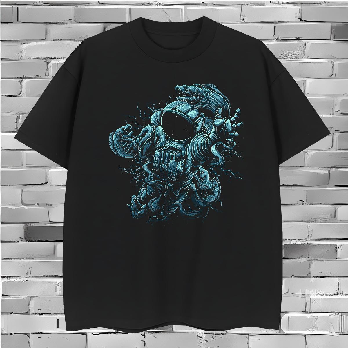 Man T Shirts 230g Pure Cotton universe Home Outdoor O Neck Short Sleeves Black White Mens Tshirts Fashion Designer Cool Tops
