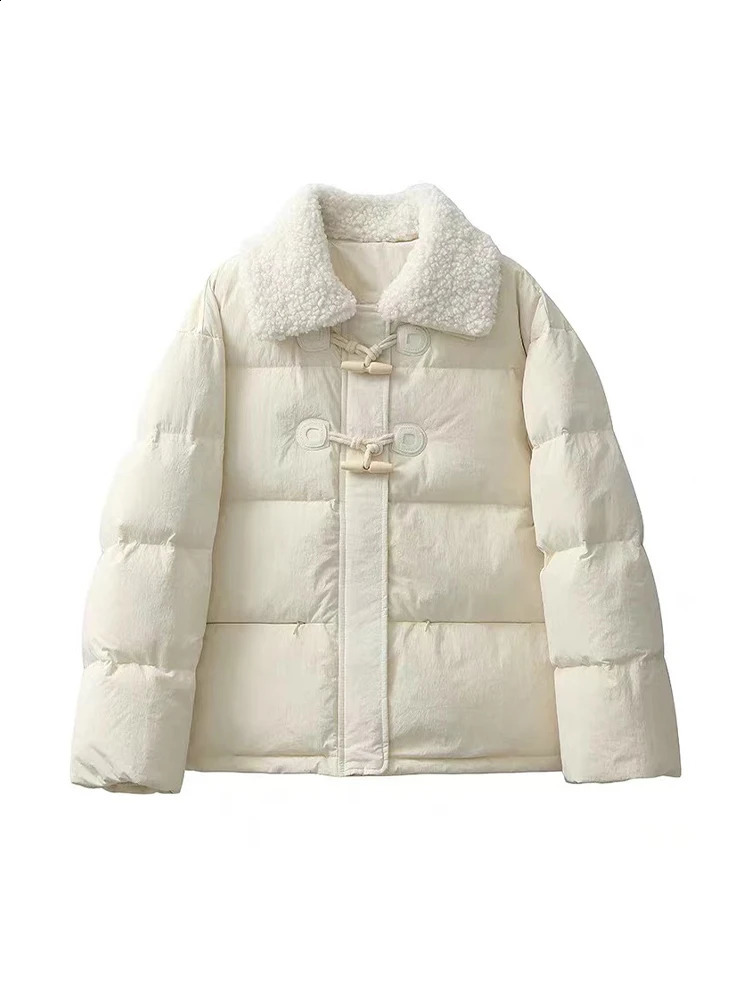 Womens Pink Parka Jacket Coat Long Sleeve Overcoat Harajuku Fashion Korean Thicken Warm Padded Jacket for Women Vintage Winter 240813