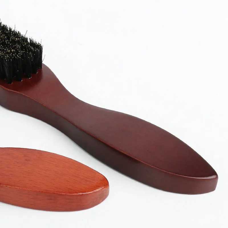 Professional soft bristled brush wood beard brush barber shaving brush mens beard comb hair comb set hair comb set shaving tools W240813