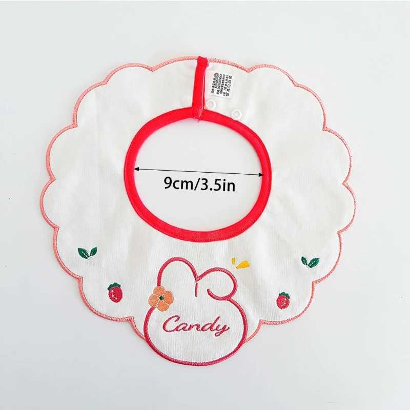 Bibs Burp Cloths 3Pcs Set INS Korean Baby Cotton Bibs Cartoon Embroidery Burp Cloths Boys And Girls Care Saliva Towel Kids Saliva TowelL4812