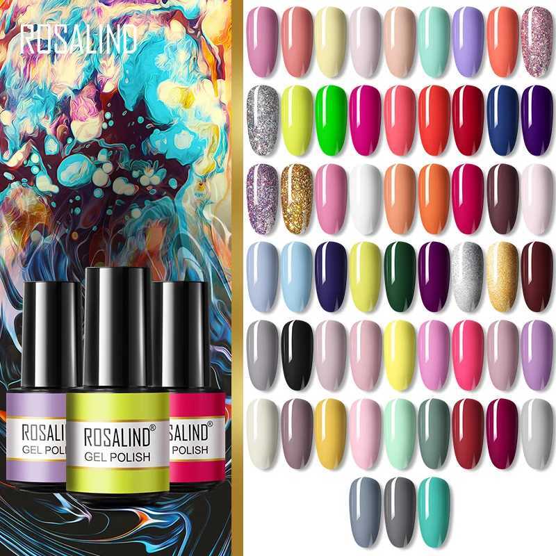 ROSALIND 5ml Line Nail Gel UV Lamp For Nail Art With Brush Vernis Semi Permanent Nail Gel Polish Wire Painting Nail GelM240814