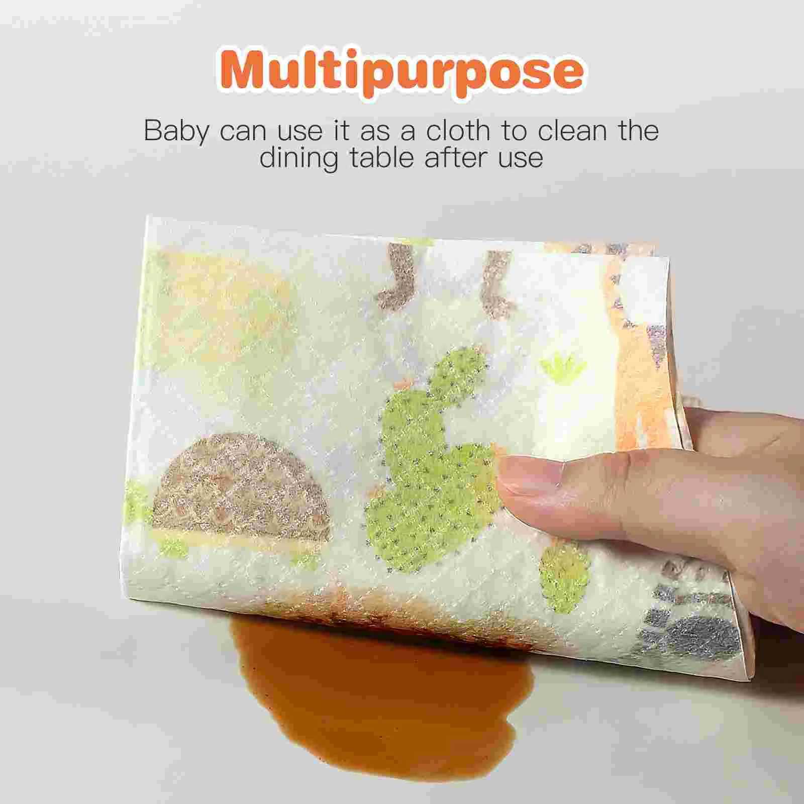 Bibs Burp Cloths 20pcs Disposable Waterproof Bib Adjustable Tape Dining Bibs for Baby Newborn Infant (Random Pattern)L4812