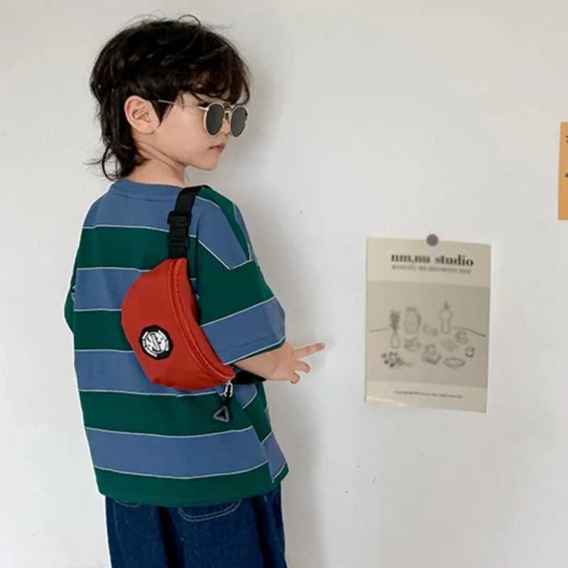 Childrens bag Fashion baby waist bag Childrens girl boy Childrens waist bag Shoulder strap bag Mini coin wallet Mobile phone bag W240813