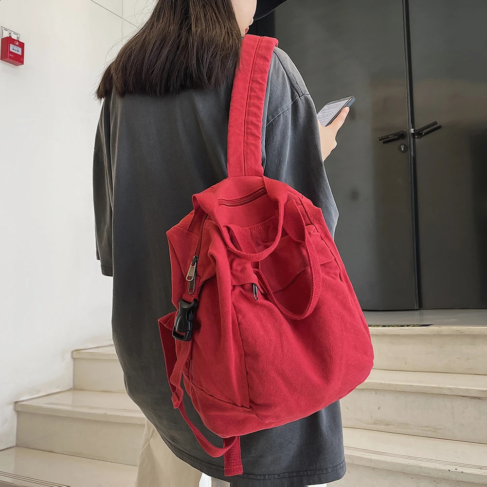 Mini Canvas Backpack for Women Cute Small School Backpack Travel Purse Hippie Y2K Womens Bag Daypack Aesthetic Backpack 240813