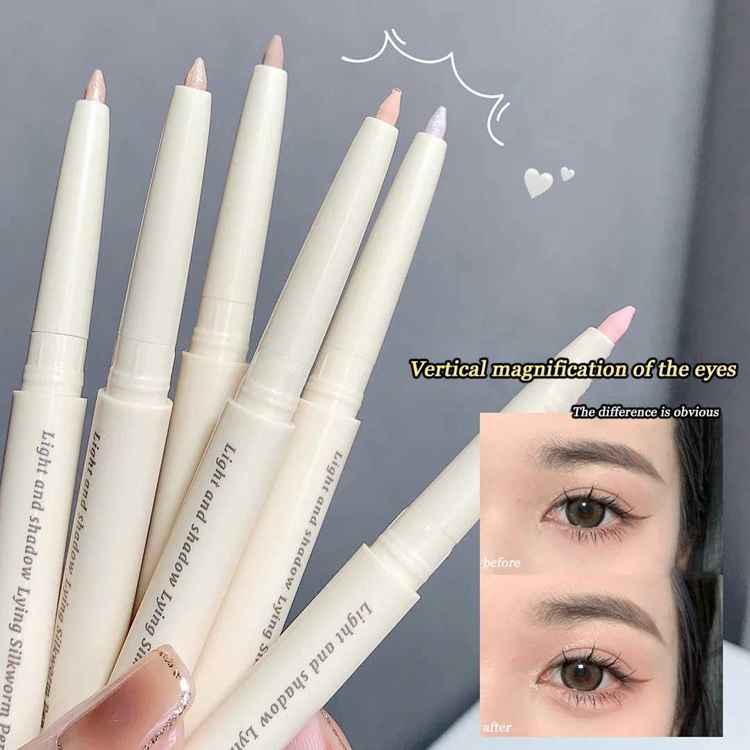 Glitter Eyeshadow Lying Silkworm Pen Brightening Adorned Pearl High-gloss Eyeliner Long-lasting Waterproof Eyes Makeup Cosmetics Y240813