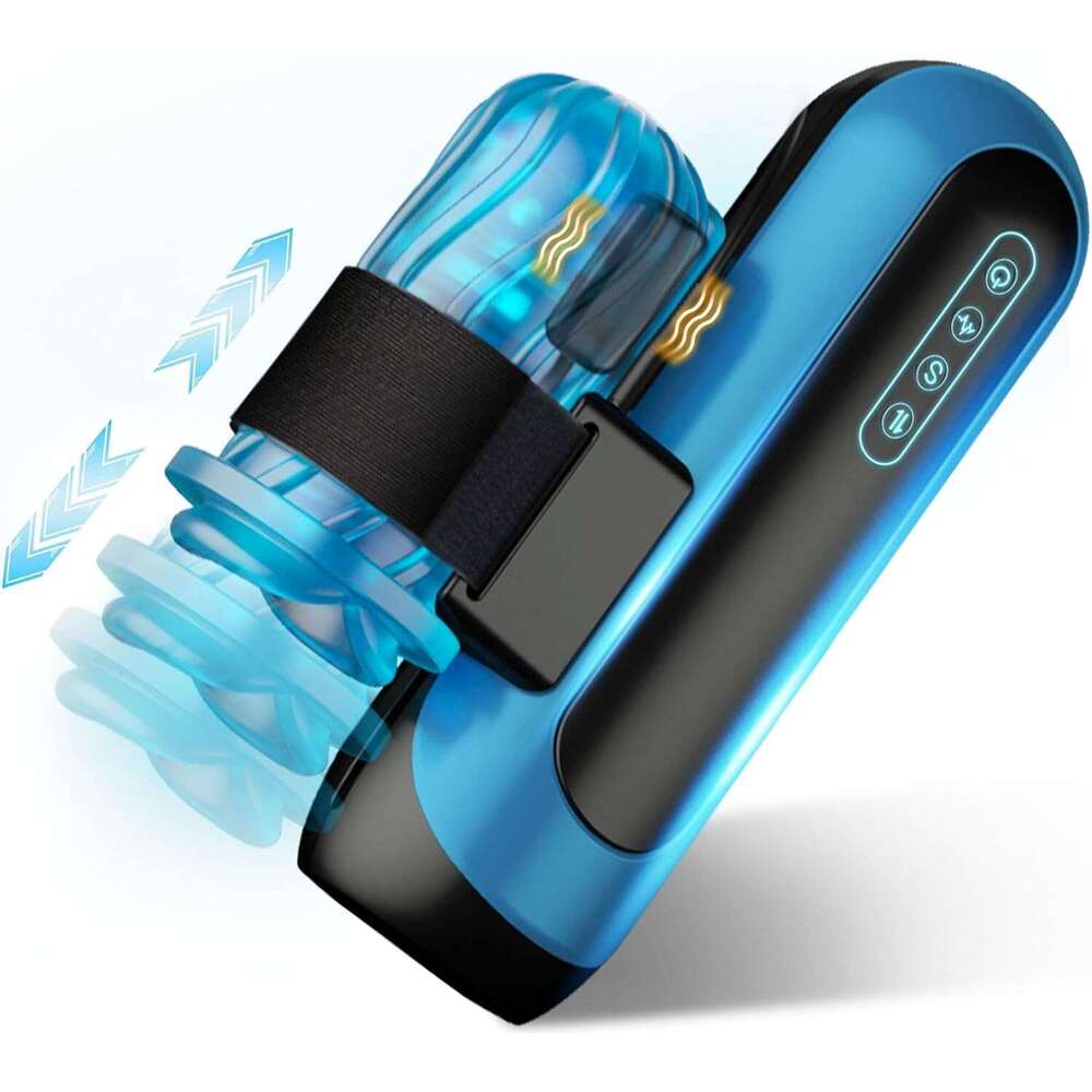 Loliheart automatic pump male sex toy, men's automatic male device, male sex toy, with 6 piston modes, 5 speed changes+10 vibration hands-free po