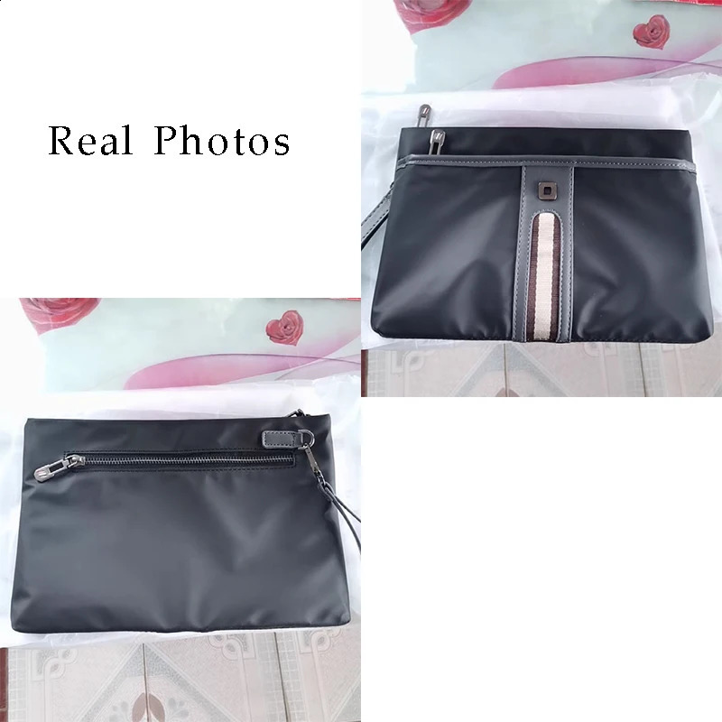 Business and leisure mens handbag mobile clutch Oxford waterproof nylon wallet casual mens envelope mobile bag 240812