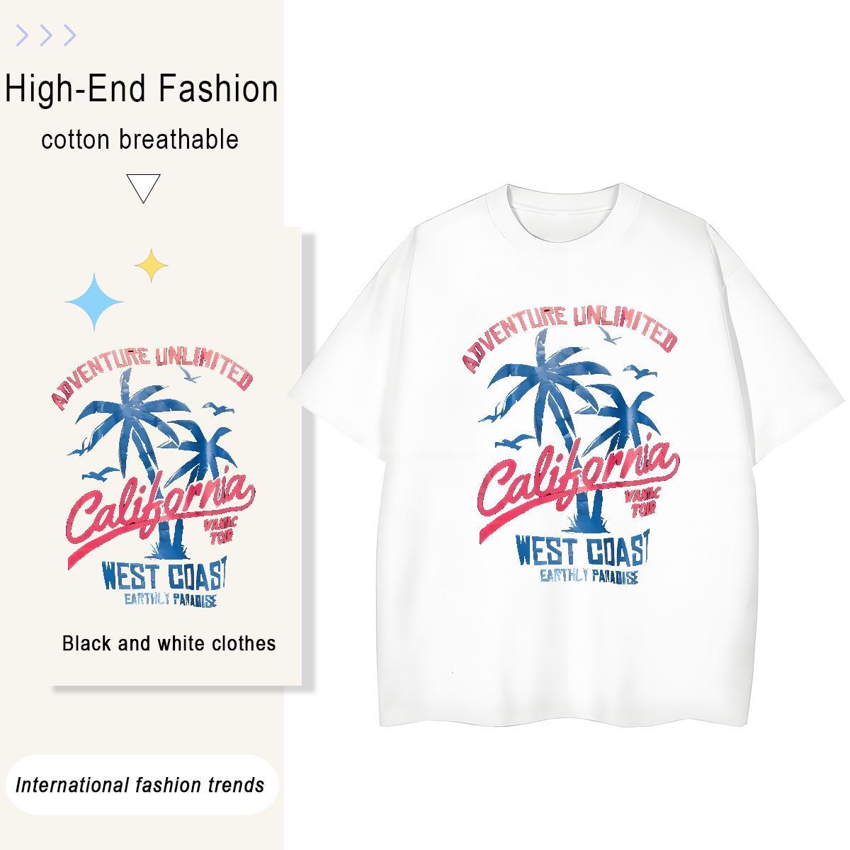 Cool Tshirt for Man Woman Daily Wear 100% Cotton 230g Black White Breathable tree T-Shirts for Men Designer Top Tees