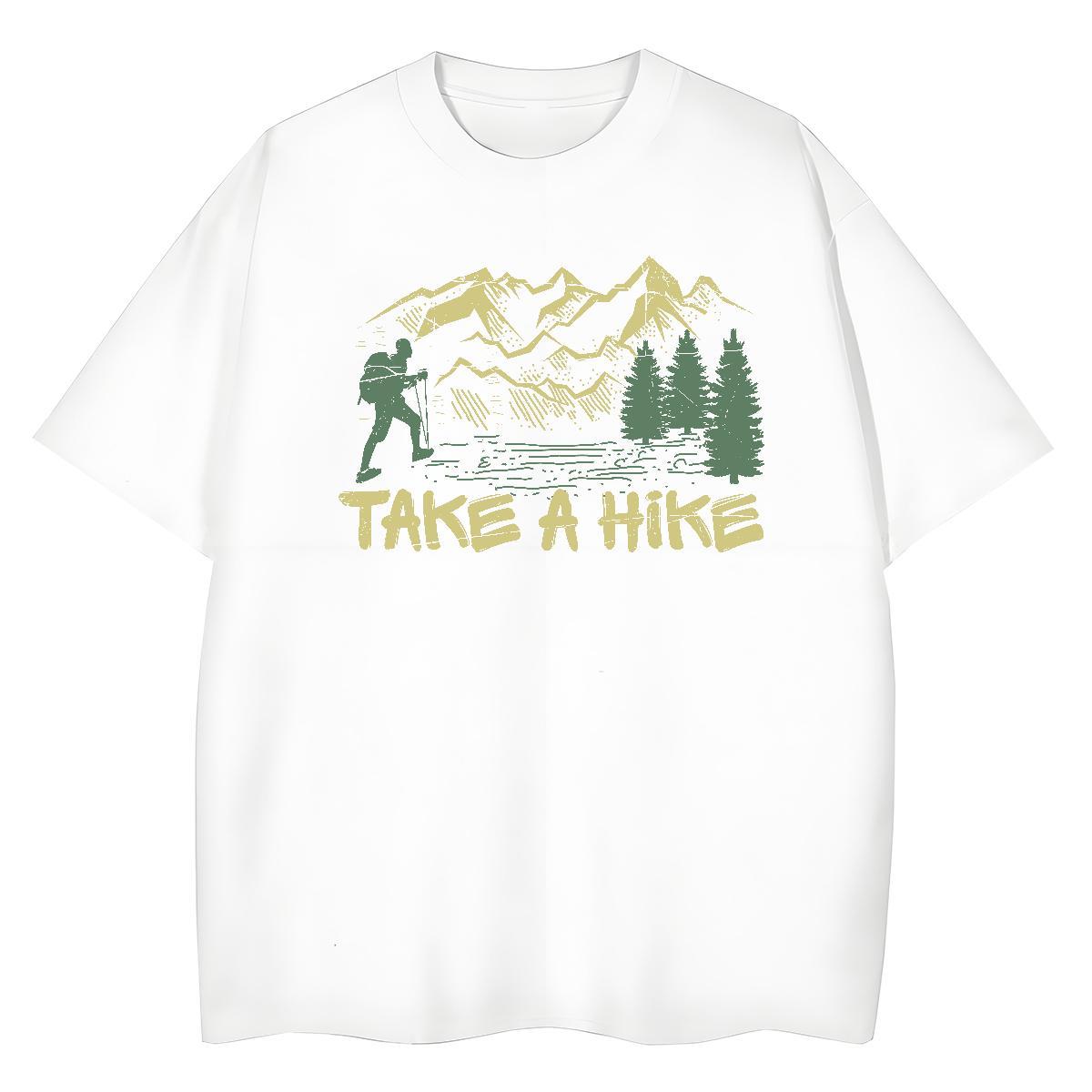 Popular Men Tees Spring Summer 230g Pure Cotton Anime Print Crew Neck mountains Mens T Shirts Stylist Tops