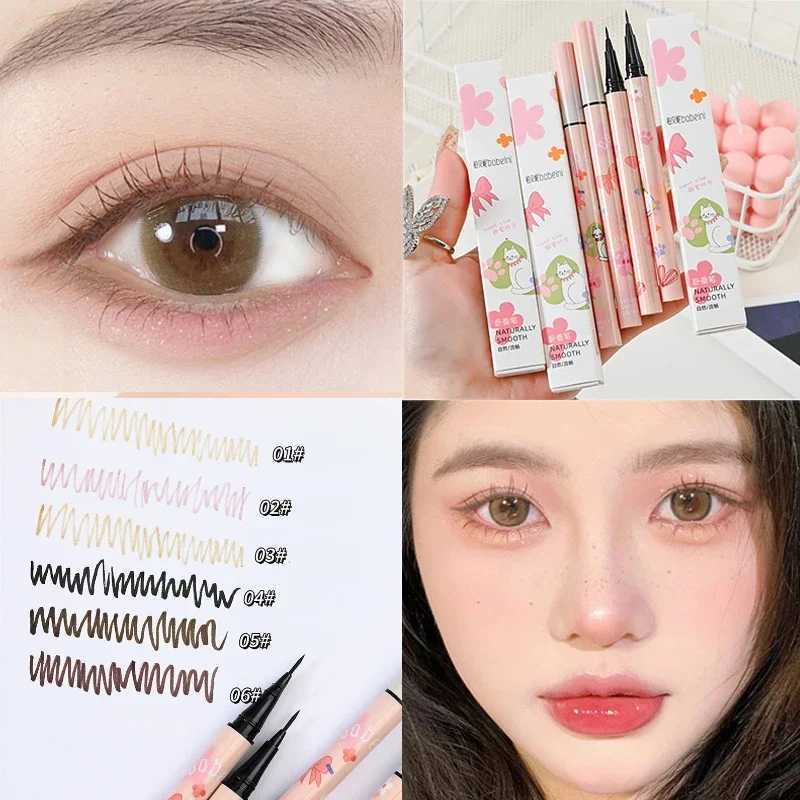 Eyeliner Pen Long Lasting Fashional Quick Drying Black Brown Lying Silkworm Pencils Liquid Eye Lines Beauty Makeup Cosmetics Y240813