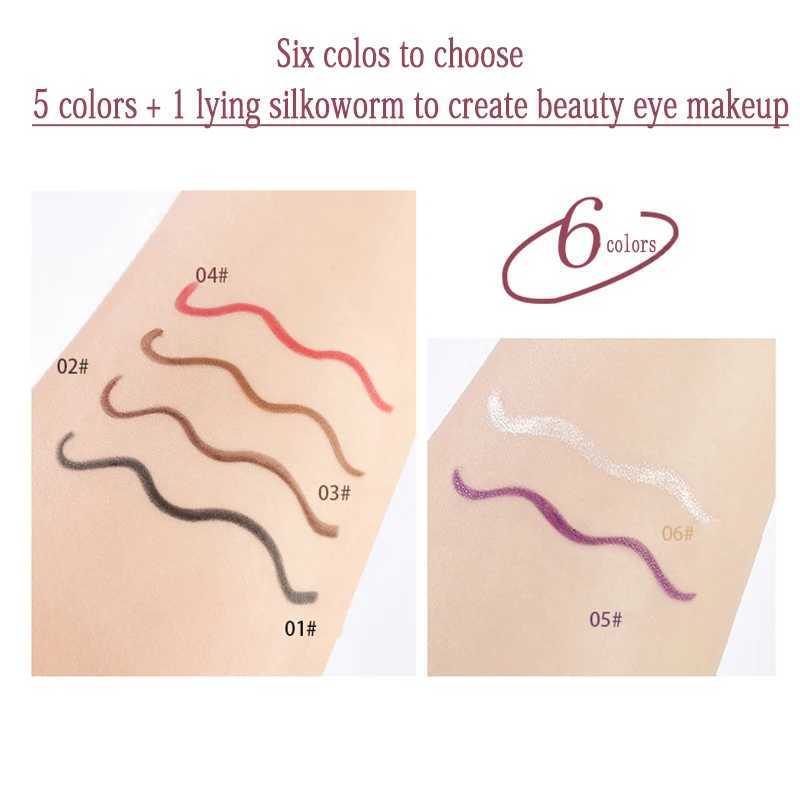 1 Pcs 6 Color Gel Eyeliner Pen Natural Long-lasting Waterproof Sweat-proof No Smudging Brown Black Eye Liner Pencil Eye Makeup Y240813