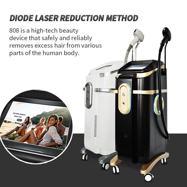 High End & High Power Diode Laser 808nm Pain-free Hair Removal Ice Freezing Depilation Permanent Hair Remover Whole Body Treatment Upgrade Laser Bars