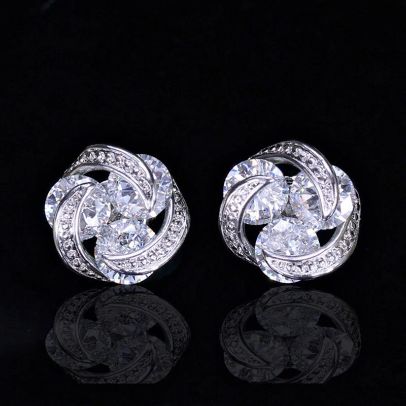 2024 Choucong Brand Stud Earrings Luxury Jewelry 925 Sterling Silver Colorful 5A Cubic Zircon CZ Diamond Party Women Ladies Jewellery Fashion Earring 