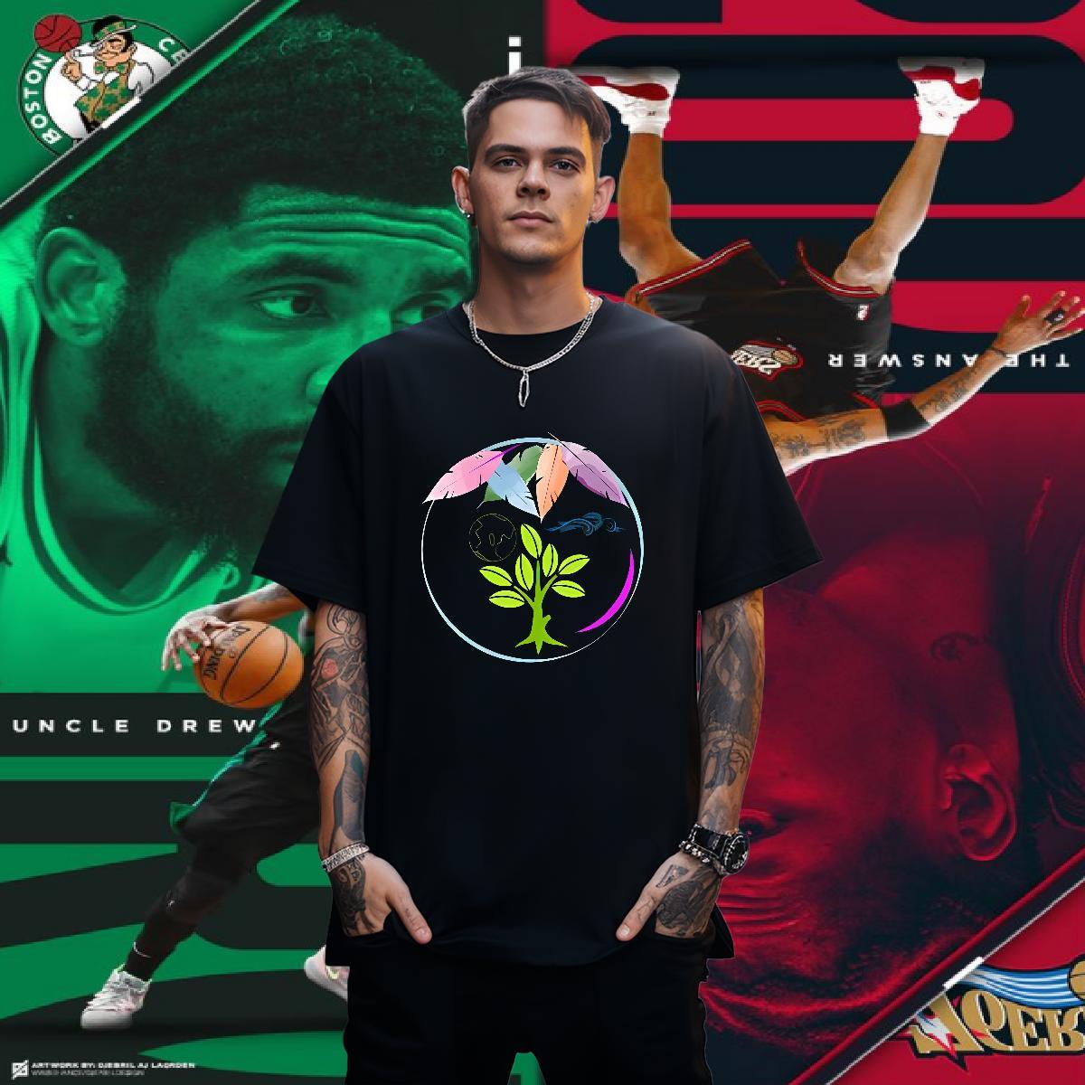 Man T Shirts 230g Cotton tree High Street Hip Hop O-Neck Short Sleeve Black White Tshirt for Man Woman Fashion Casual Classic Clothes