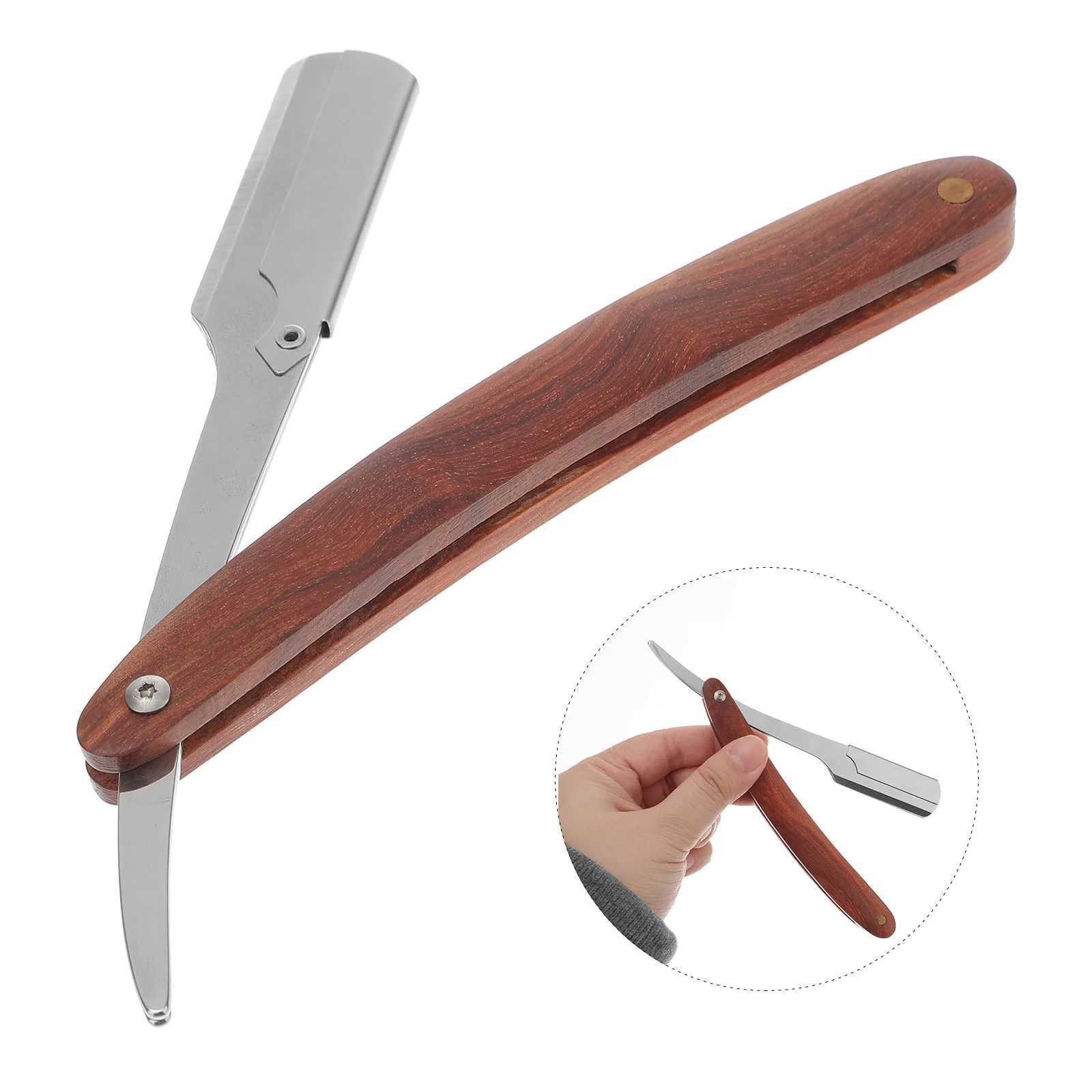 Space-saving Razor Folding Shaving Straight Barber Stainless Steel Household Short Hair ManualM240814