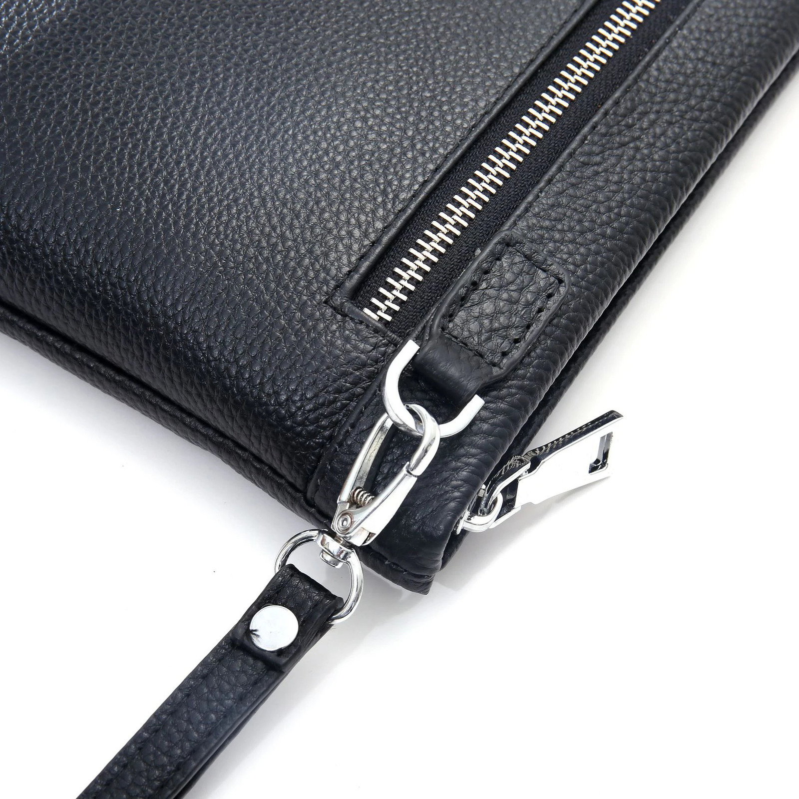 Genuine leather mens clutch bag fashionable handbag high-quality mobile wallet mobile envelope passport holder 240812