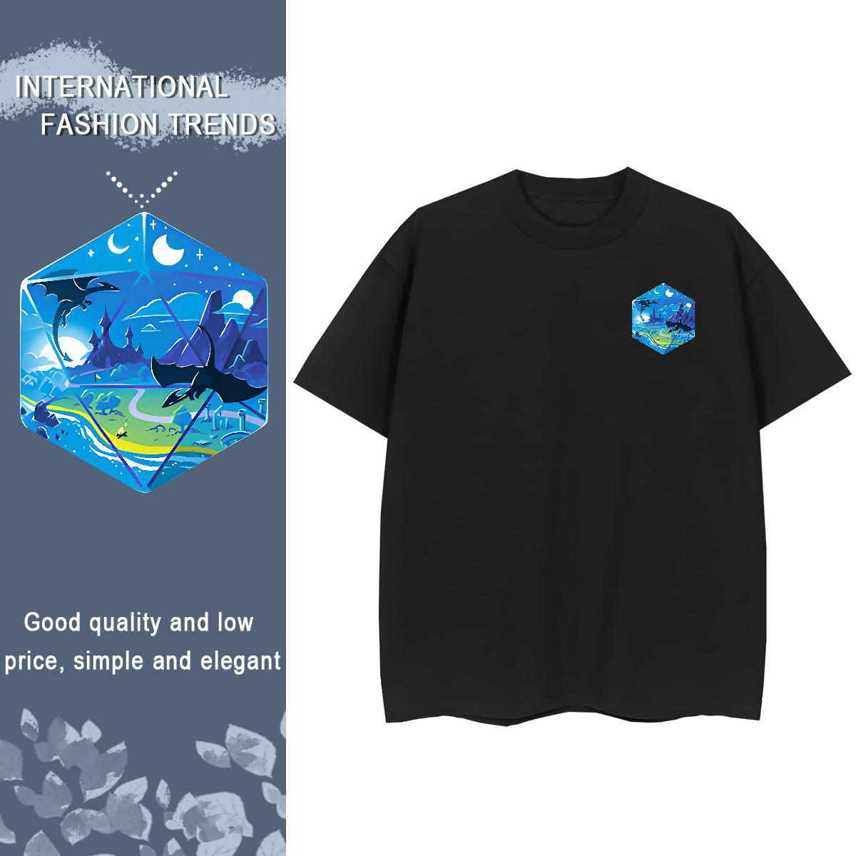 T-Shirts for Men 100% Cotton 230g icon High Street Hip Hop O Neck Short Sleeves Custom Cartoon Tshirt for Man Woman Fashion Wholesale Tees Shirts
