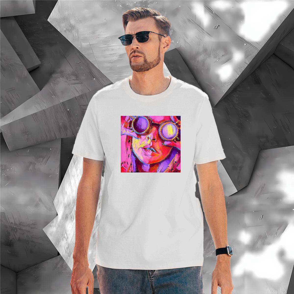 T Shirt For Man 230g Cotton portrait Sports Casual Short Sleeve O-Neck Custom Anime Men Tees Brand Unisex Polos