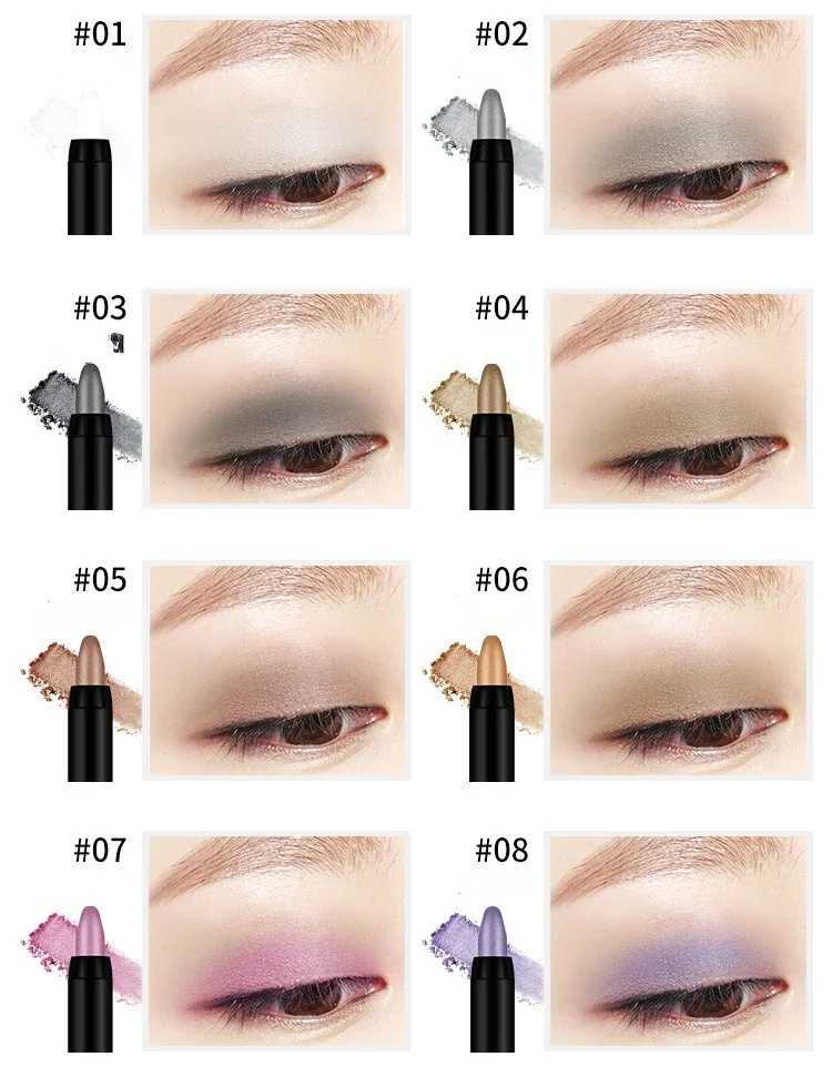 16 Color Pearl Eyeshadow Pencil Eyeliner Highlighter Stick Eyeliner Glue New Product Cosmeticos Y240813