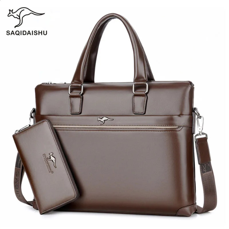 office bags for mens Briefcase Business laptop bag Leather Bags Computer Laptop Handbag office bags for men maletines 240813