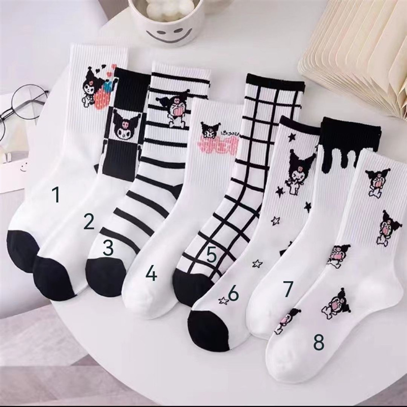 Wholesale Socks Autumn Socks Children's Long Tube Ins Trendy Versatile High Beauty Forest Series Middle Tube Student White Cute