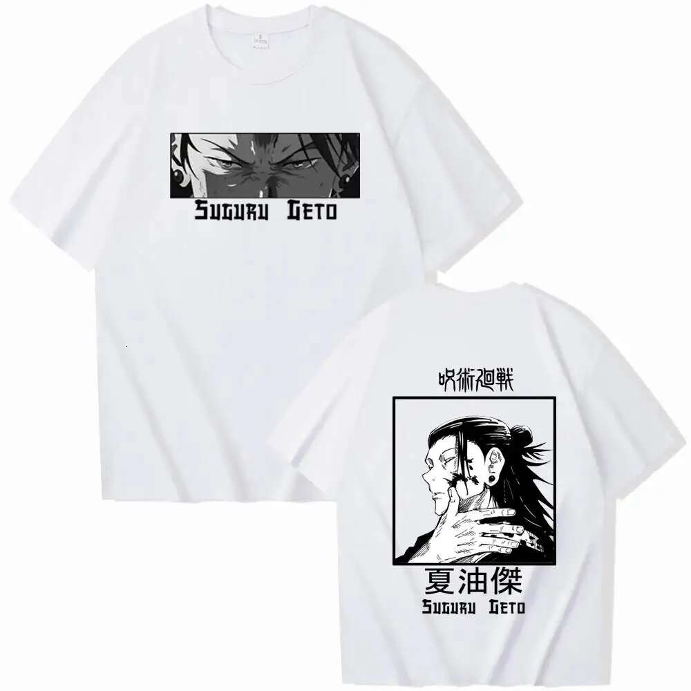 Jujutsu Anime Kaisen Suguru Geto graphic print trend fashion summer men and women universal short-sleeved T-shirt round neck wo