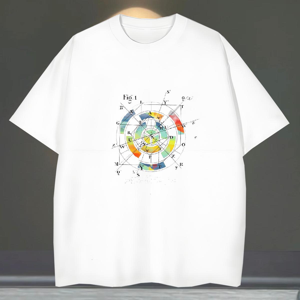TOP Quality Couples T Shirts Beach 230g 100% Cotton Asian Size Breathable math Men T Shirts Fashion New Tops Shirt
