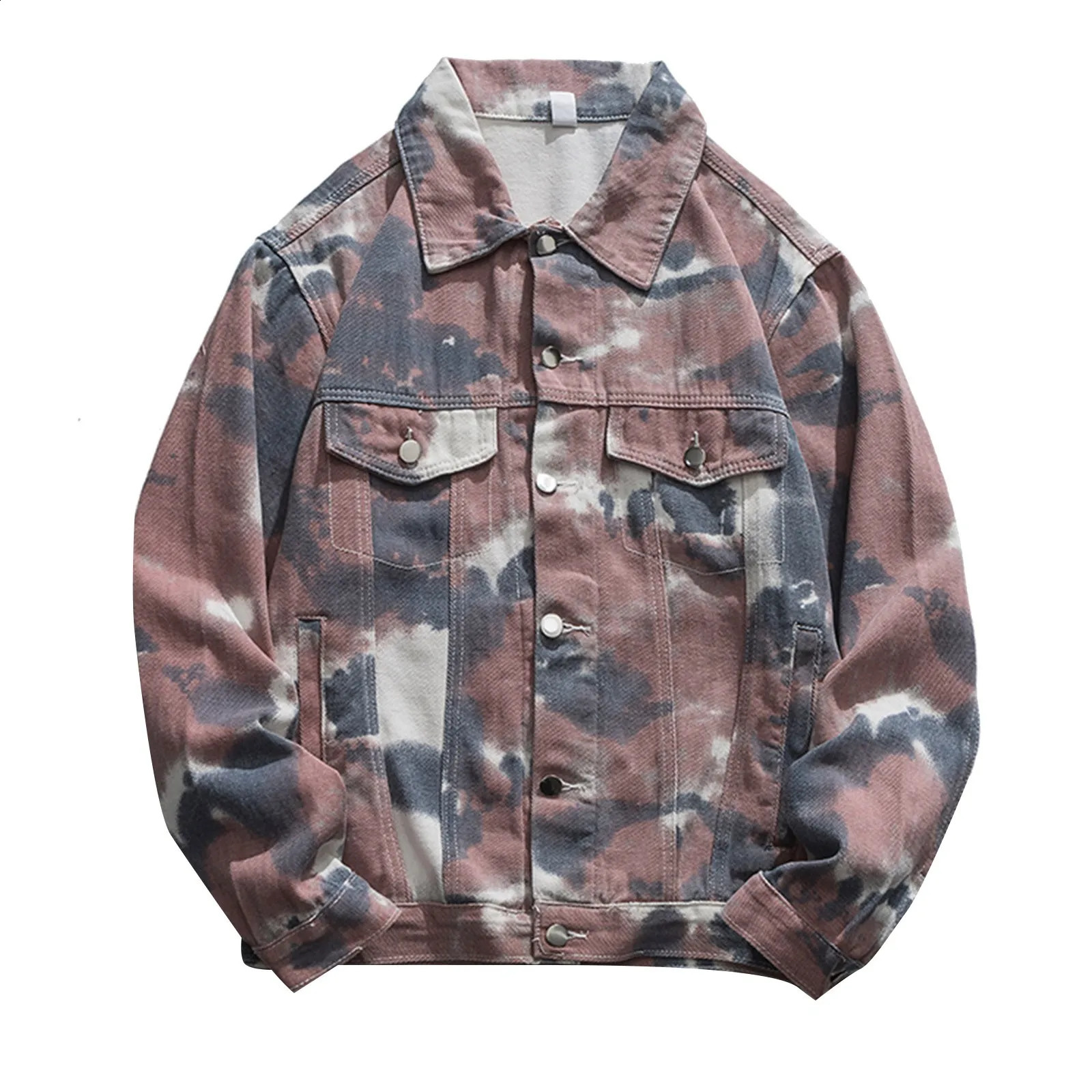 Mens Camouflage Denim Jacket Fashion 5 Color Jackets Soft Cowboy Coat Men Spring Fall Jean Coat Loose Outwear Jackets 240814
