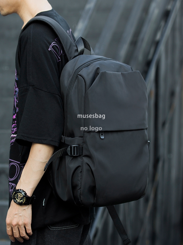 Trend backpack men's tooling function travel computer backpack street fashion brand simple college student bag male bag