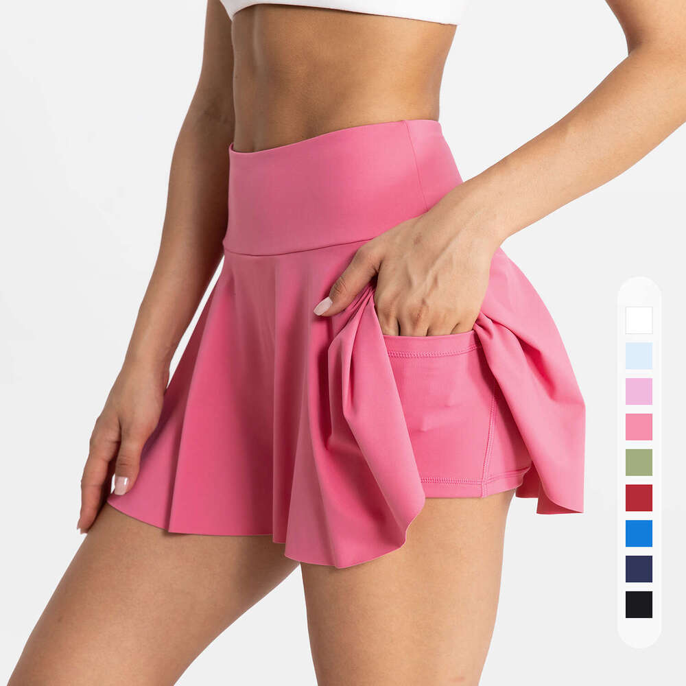 TO TRY BN Fiess Yoga Skirt Tennis Shorts Women Breathable Running Cycling Pocket Sports Tights Workout Gym Outfit Clothing
