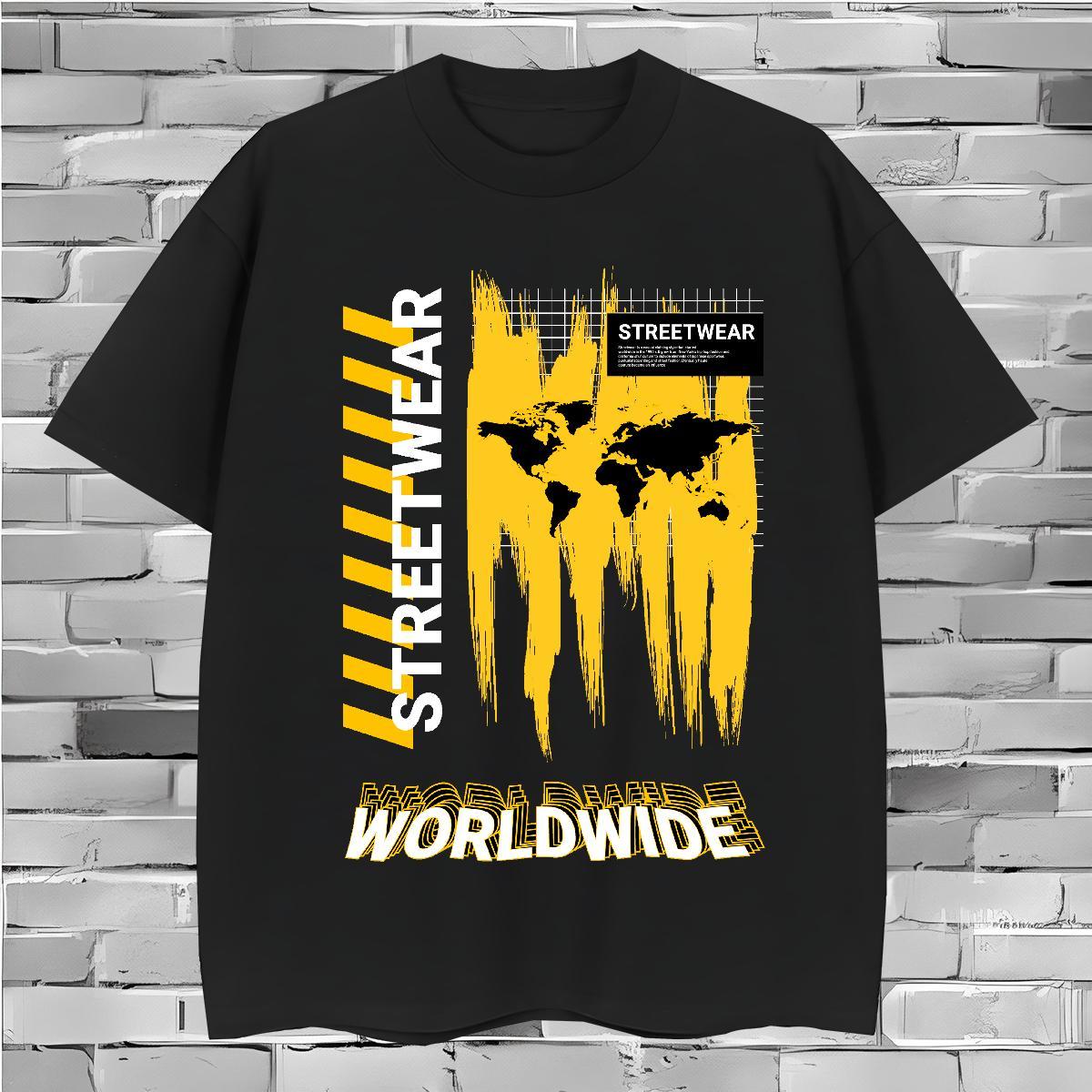 Brand letter Men T Shirts Home Outdoor Tshirts 230g 100% Cotton DIY Customized Breathable Crew Neck Asian Size Tee Shirt