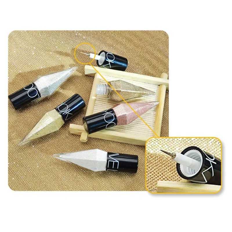 Professional Diamond Shiny Eye Liners Eyeshadow Waterproof Glitter Sequins Eyeliner Eye Shadow Y240813
