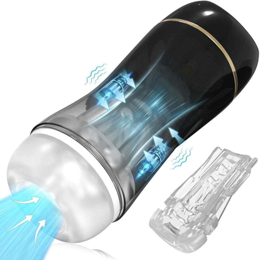 Male Masturbator Sex Toys for Men - Upgraded Male Sex Toys Penis Pump 10 Vibration & Suction Mens Sex Toys, Pocket Pussy Male Stroker with 3D Realisti