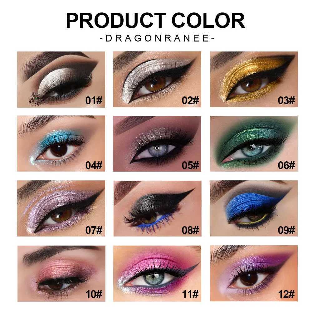 12Pcs Highlighter Eyeshadow Pencil Set Waterproof Glitter Eye Shadow Lying Silkworm Makeup Pigment Cosmetics White Eyeliner Pen Y240813