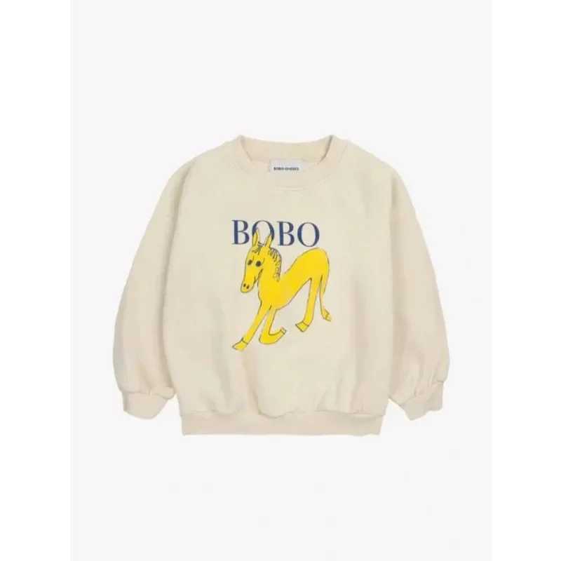 Child Sweatshirts 2024 Autumn Collection New Boys and Girls Round Neck Pullover Printed Tops Baby Warm ClothesY240814