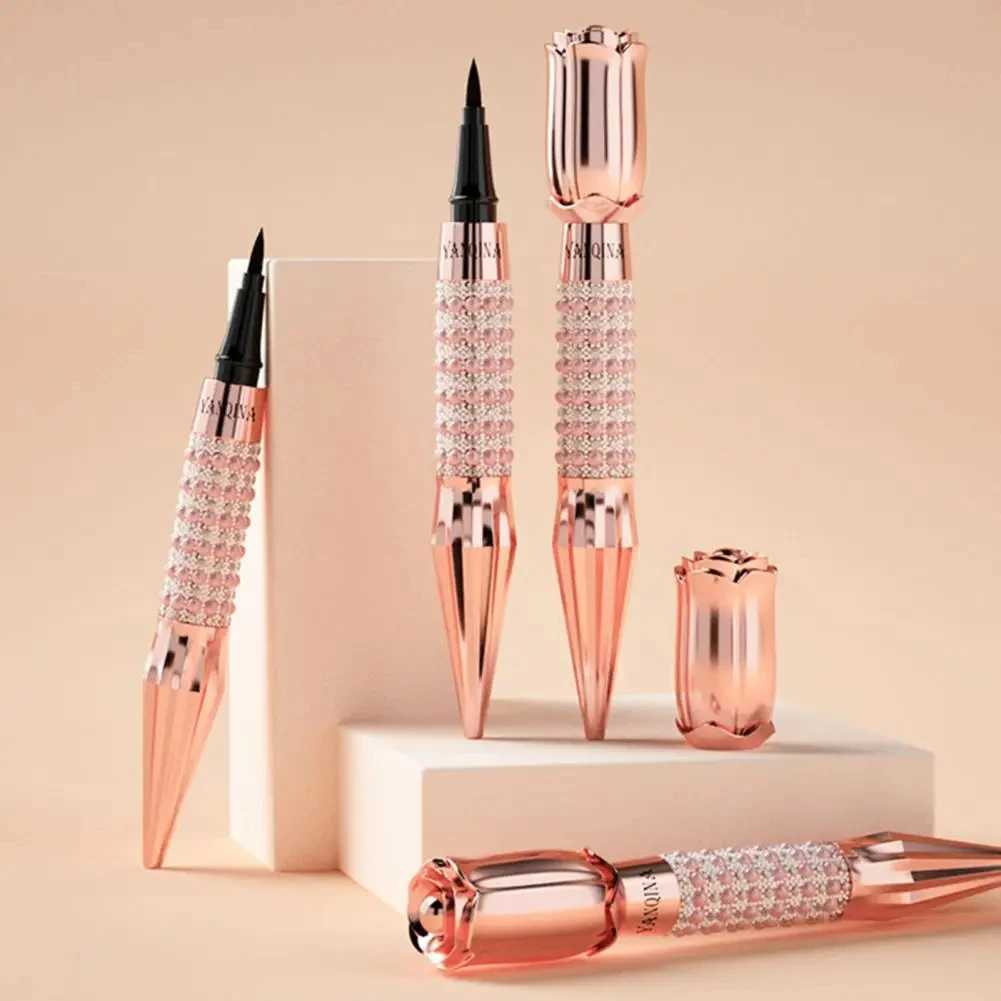 YANQINA Sparkling Eyeliner Cosmetic Sweatproof Slim Refill Queen Scepter Rose Liquid Eye Liner Pen Y240813