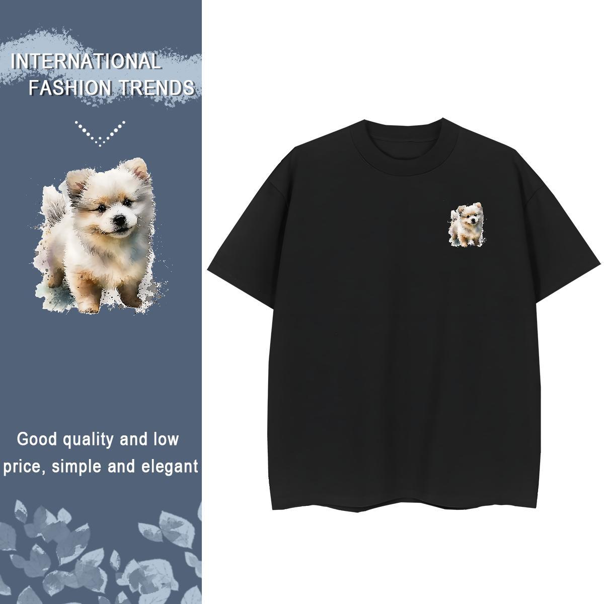 T shirt 230g Cotton Street Round Neck Short Sleeve Oversized Couples T Shirts Designer Fashion Comfortable Tops