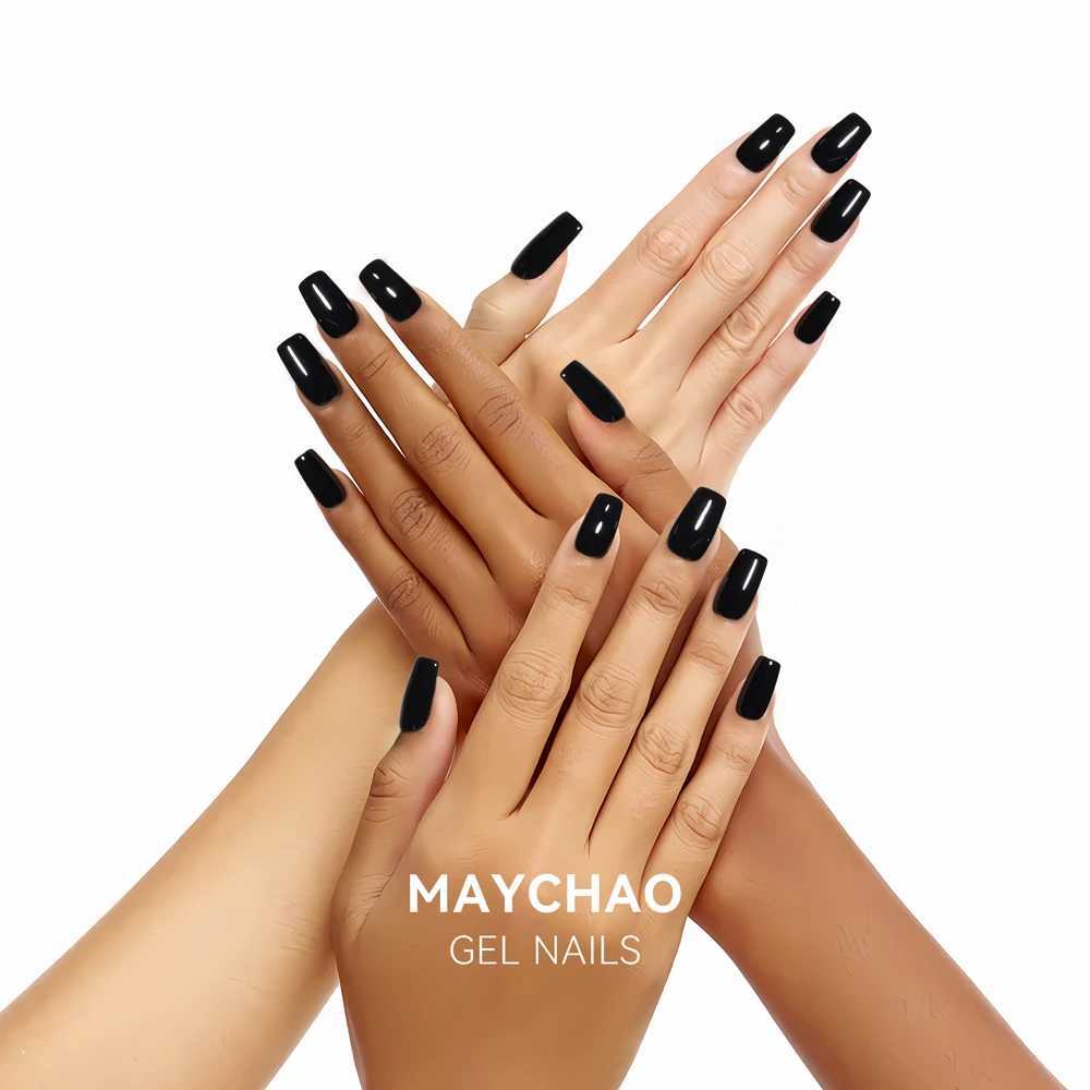 MAYCHAO Nail Gel Polish No Wipe Top Coat Base Coat Primer UV LED 12ml Enhancer Varnish Soak Off Semi Permanent Nail Art VarnishM240814