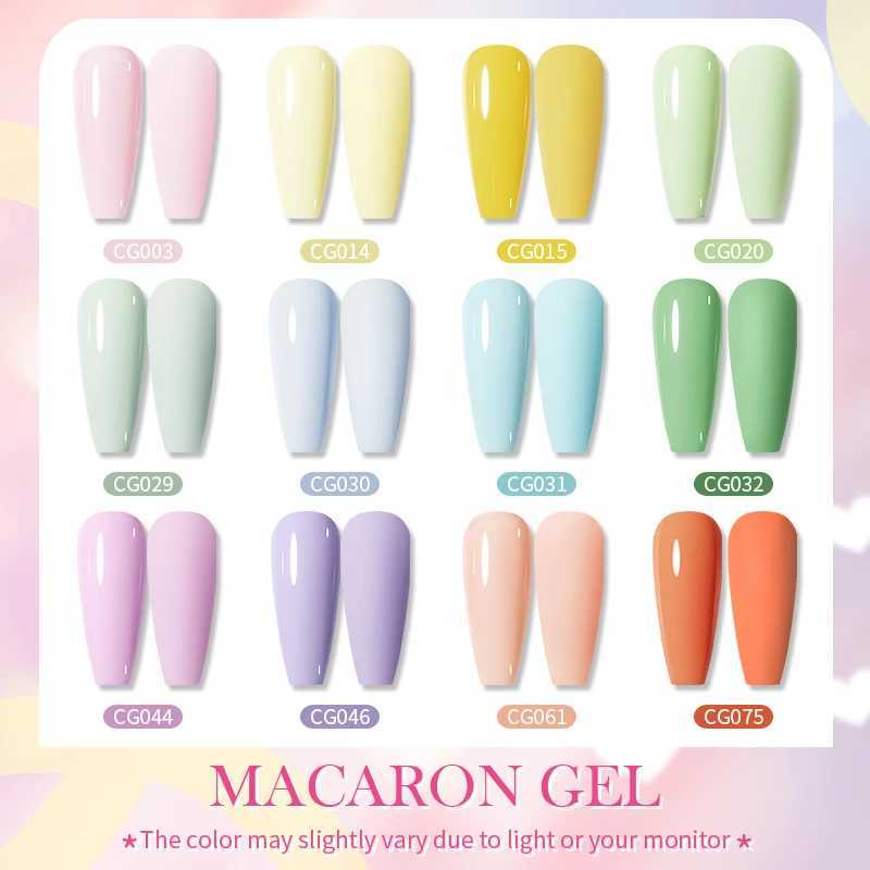 BORN PRETTY Macaron Color Gel Nail Polish 10ml Semi Permanent Varnish Soak Off UV Spring Hybrid Base Top Coat Nail Art HardM240814